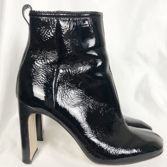 Rag & Bone Ellis Patent Leather Boots Black - Picture 2 of 5